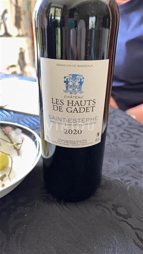 Bordeaux Saint-Estèphe Château Les Hauts de Gadet 2020