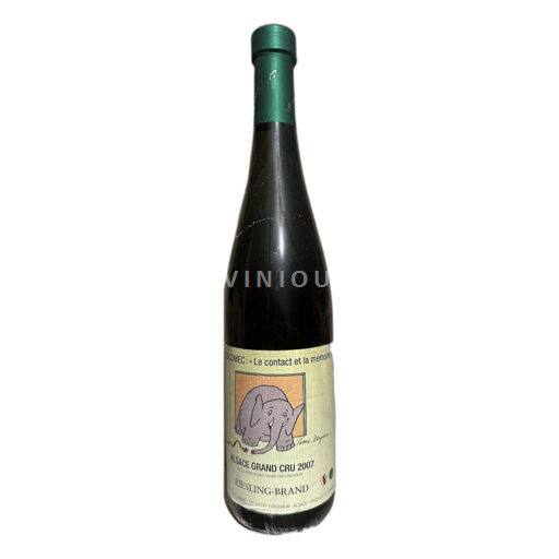 Vin Blanc sec Riesling-Brand Domaine Socomec 2007 France Alsace Alsace Grand Cru