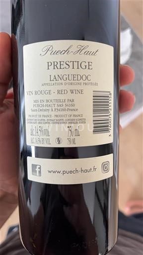 Languedoc Puech-Haut Prestige Icke årgångsbetecknad