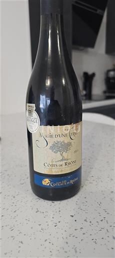 Vin Rouge sec Magie d'une Terre La Cave Les Coteaux Du Rhône 2015 France Vallée du Rhône Côtes-du-rhône