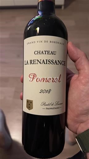 Bordeaux Pomerol Chateau La Renaissance 2018