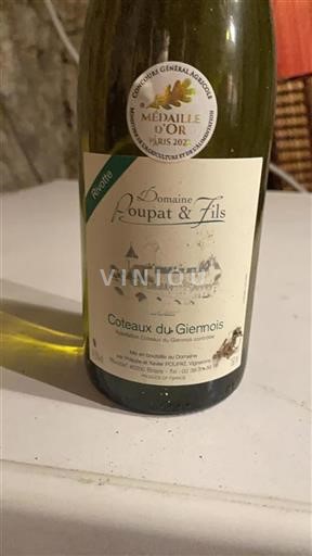 Loire Valley Coteaux du Giennois Domaine Poupat & Fils Rivotte Non-Vintage