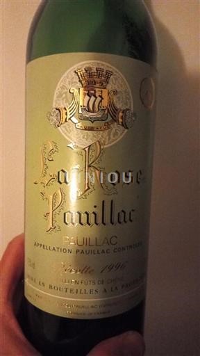 Burdeos Pauillac La Rose Pauillac 1996