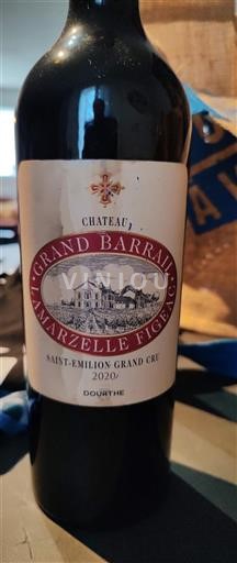 Bordeaux Saint-Émilion Grand Cru Château Grand Barrail Lamarzelle Figeac 2020