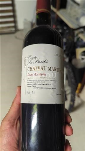 Bordeaux Saint-Estèphe Château Martin La Peseille 2012