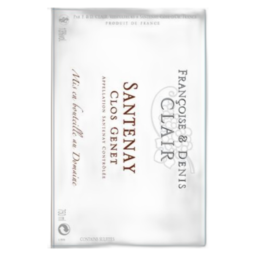 Burgundi Santenay Domaine Clair Clos Genet 2022