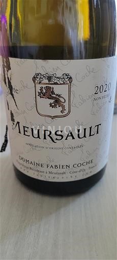 Burgund Meursault Domaine fabien coche 2020