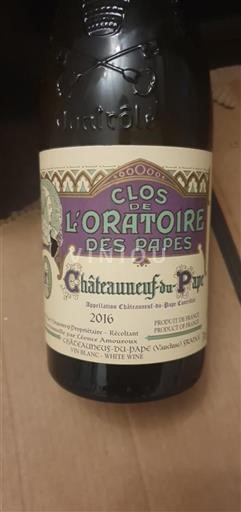 Rhônevallei Châteauneuf-du-Pape Clos de l'Oratoire des Papes 2016