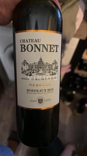 Bordeaux Château Bonnet Réserve 2014