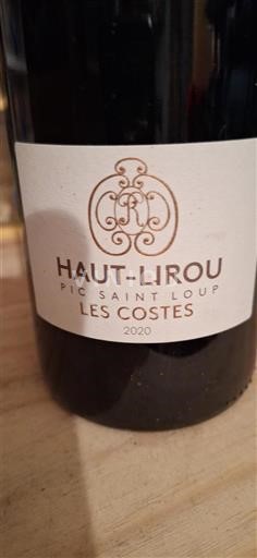 Languedoc Pic-saint-loup Haut-Lirou Les Costes 2020