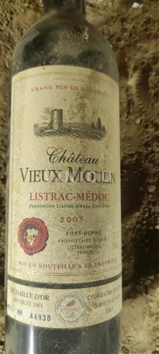 Bordeaux Listrac-Médoc Château Vieux Moulin 2001