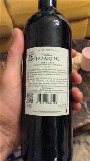 Bordeaux Château Labarthe 2022