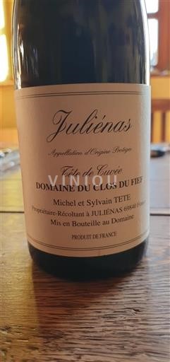 Beaujolais Juliénas Domaine du Clos du Fief Tête de 2022