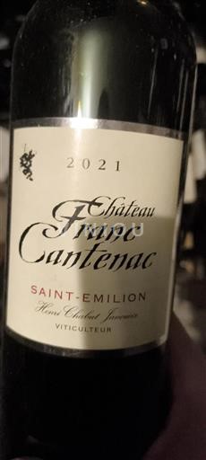 Bordeaux Saint-Émilion Château Franc-Cantenac 2021