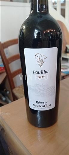 Burdeos Pauillac Mouton Cadet Réserve 2017