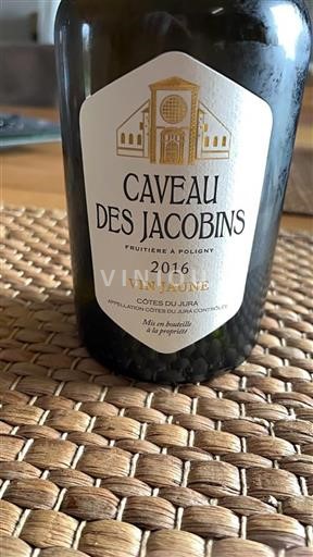 Jura Côtes du Jura Caveau des Jacobins Vin Jaune 2016