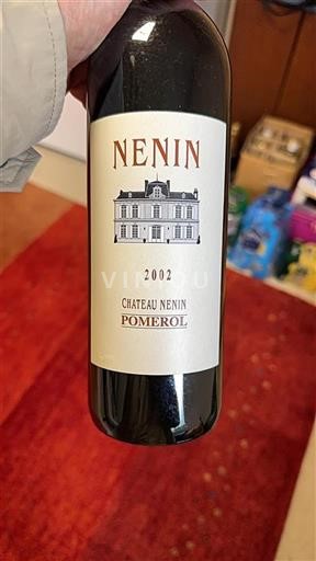Bordeaux Pomerol Chateau Nenin 2002