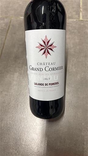 Bordeaux Lalande-de-pomerol Château Grand Cormier 2022