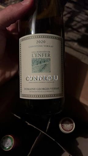 Vallée du Rhône Condrieu Domaine George Vernay Les Chaillées de l'Enfer 2020
