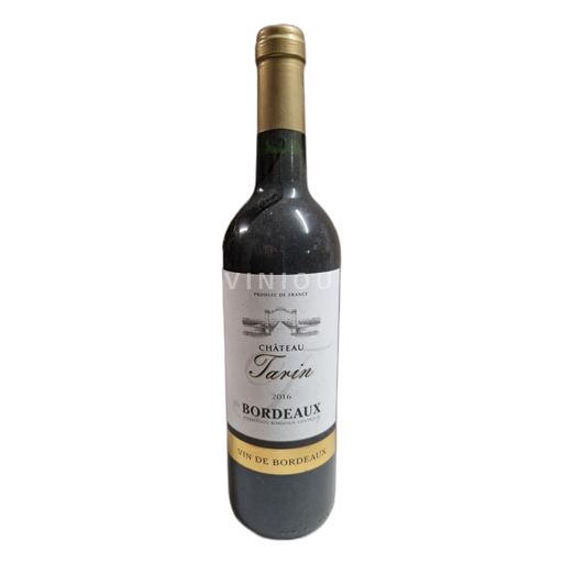Vin Rouge sec Château Tarin 2016 France Bordeaux