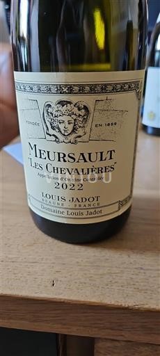 Bourgogne Meursault Domaine Louis Jadot Les Chevalières 2022