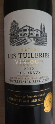 Bordeaux Château les Tuileries 2020