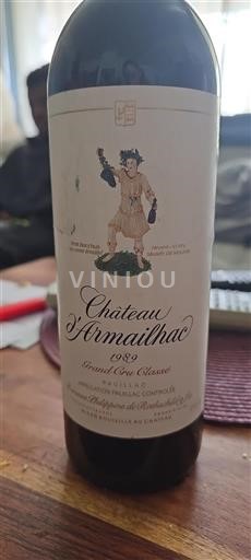 Burdeos Pauillac Château d'Armailhac 1989