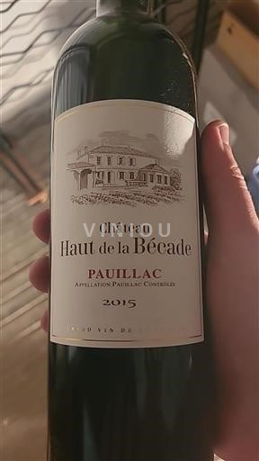 Bordeaux Pauillac Château Haut de la Bécade 2015