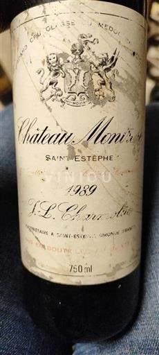 Bordeaux Saint-Estèphe Château Montrose 1989