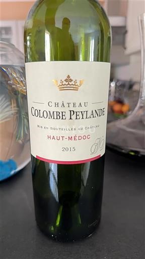 Bordeaux Haut-Médoc Château Colombe Peylande 2015