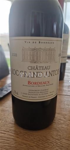 Bordeaux Château Roc Grand Antoine 2021