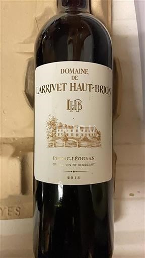 Bordeaux Pessac-Léognan Larrivet Haut-Brion 2013