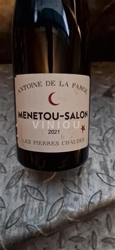 Vallée de la Loire Menetou-salon Antoine de la Farge Les Pierres Chaudes 2021