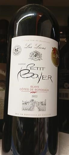 Bordeaux Blaye-côtes-de-bordeaux Château Petit Boyer Les Liens 2022