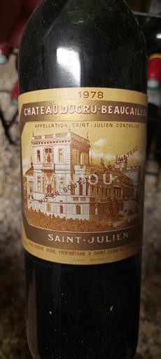 Bordeaux Saint-Julien Château Ducru-Beaucaillou 1978