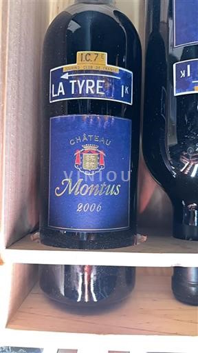Sudoeste Madiran Château Montus La Tyre 2006