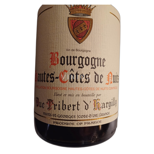 Vin Rouge sec Duc Fribert Hargilly 2014 France Bourgogne Hautes Côtes de nuits