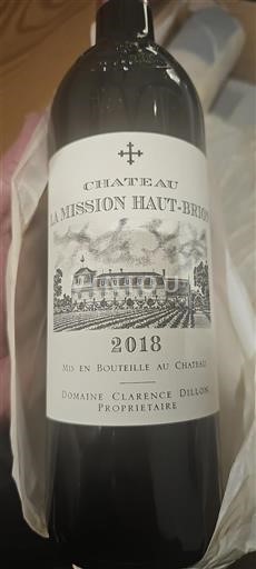 Bordeaux Pessac-Léognan Château La Mission Haut-Brion 2018