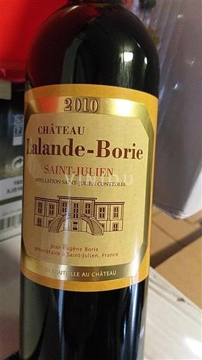 Bordeaux Saint-Julien Chateau Lalande Borie 2010