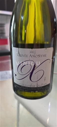 Rhônevallei Châteauneuf-du-Pape Cuvée Anonyme 2012