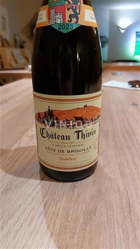 Beaujolais Côte-de-brouilly Château Thivin Godefroy 2023