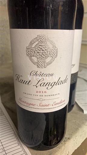 Bordeaux Montagne-Saint-Émilion Château Haut Langlade 2016