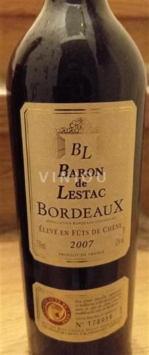 Bordeaux Baron de Lestac 2007