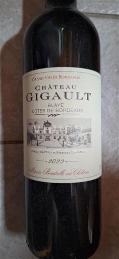 Bordeaux Blaye-Côtes-de-Bordeaux Château Gigault 2022