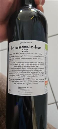 Bordeaux Blaye-côtes-de-bordeaux Château Peybonhomme-Les-Tours 2022