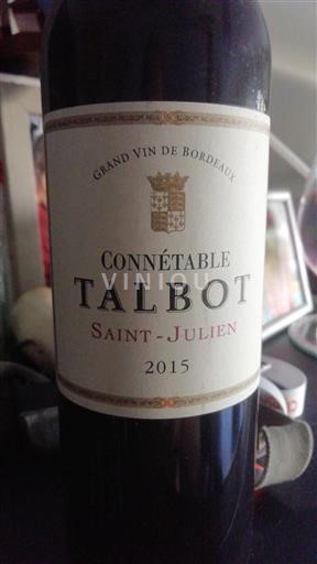 Bordeaux Saint-Julien Château Talbot Connétable 2015