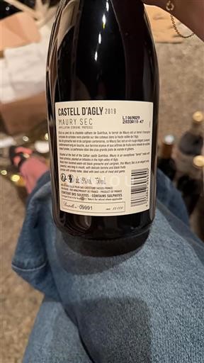 Roussillon Maury tørre Castell d'Agly 2019