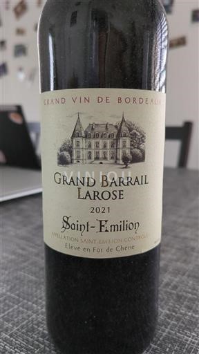 Bordeaux Saint-Émilion Grand Barrail Larose 2021