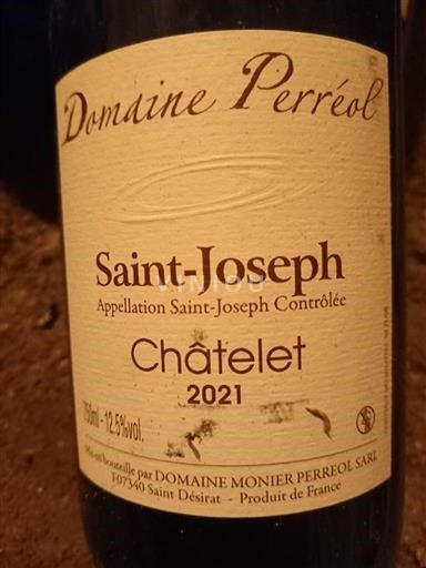 Vallée du Rhône Saint-Joseph Domaine Perreol Chatelet 2021