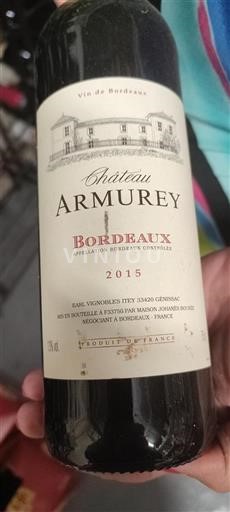 Bordeaux Château Armurey 2015